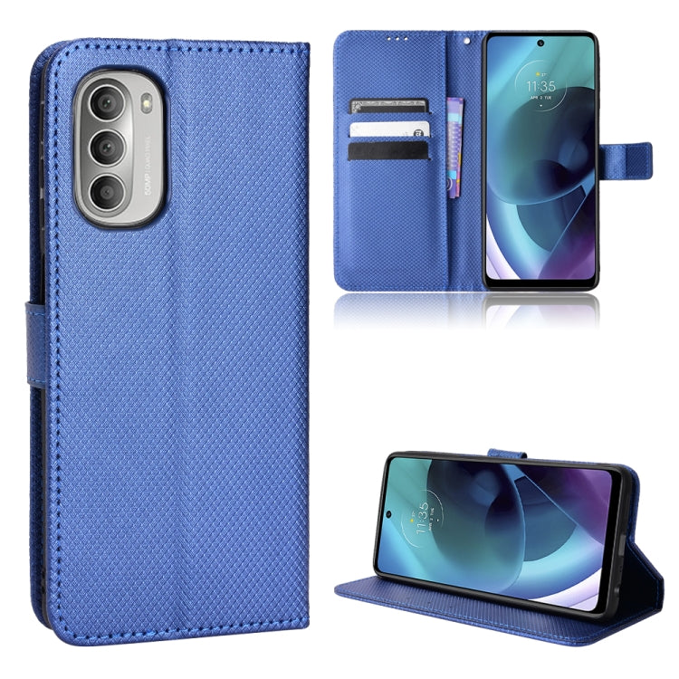 Custodia per telefono in pelle con trama a diamante, For Motorola Moto G 5G 2023, For Motorola Moto G52J 5G