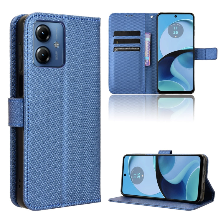 Custodia per telefono in pelle con trama a diamante, For Motorola Moto G84 5G, For Motorola Moto G54 5G, For Motorola Edge 40 Neo 5G, For Motorola Moto G14 4G