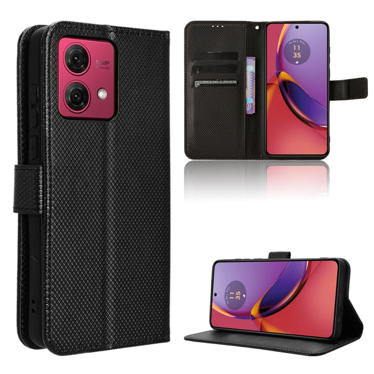 Custodia per telefono in pelle con trama a diamante, For Motorola Moto G84 5G, For Motorola Moto G54 5G, For Motorola Edge 40 Neo 5G, For Motorola Moto G14 4G