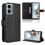 Custodia per telefono in pelle con trama a diamante, For Motorola Moto G04 / G24, For Motorola Moto G34 5G, For Motorola Moto G Play 4G 2024, For Motorola Moto G Power 5G 2024