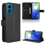 Custodia per telefono in pelle con trama a diamante, For Motorola Moto G04 / G24, For Motorola Moto G34 5G, For Motorola Moto G Play 4G 2024, For Motorola Moto G Power 5G 2024