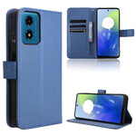 Custodia per telefono in pelle con trama a diamante, For Motorola Moto G45 5G, For Motorola Moto G64 5G / G64y 5G, For Motorola Moto G85 5G / S50 Neo 5G, For Motorola Moto E14 / G04s / G24 Power