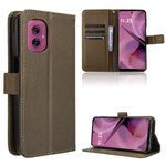 Custodia per telefono in pelle con trama a diamante, For Motorola Moto G75 5G, For Motorola Moto S50 5G / Edge 50 Neo, For Motorola Moto G35 5G, For Motorola Moto G55 5G