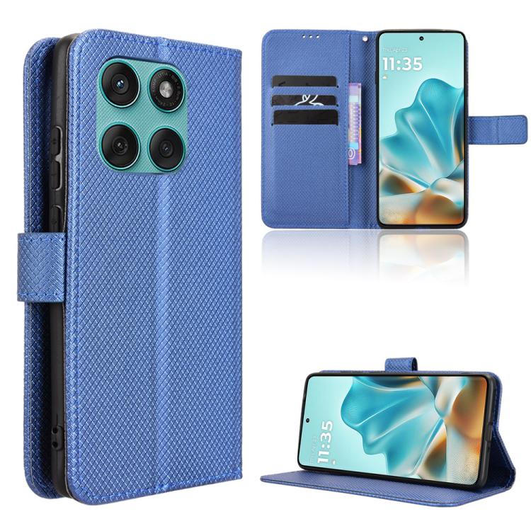Custodia per telefono in pelle con trama a diamante, For Motorola Moto G86 Power 5G, For Motorola Moto G86 5G, For Motorola Moto G Stylus 5G 2025, For Motorola Edge 60 Fusion