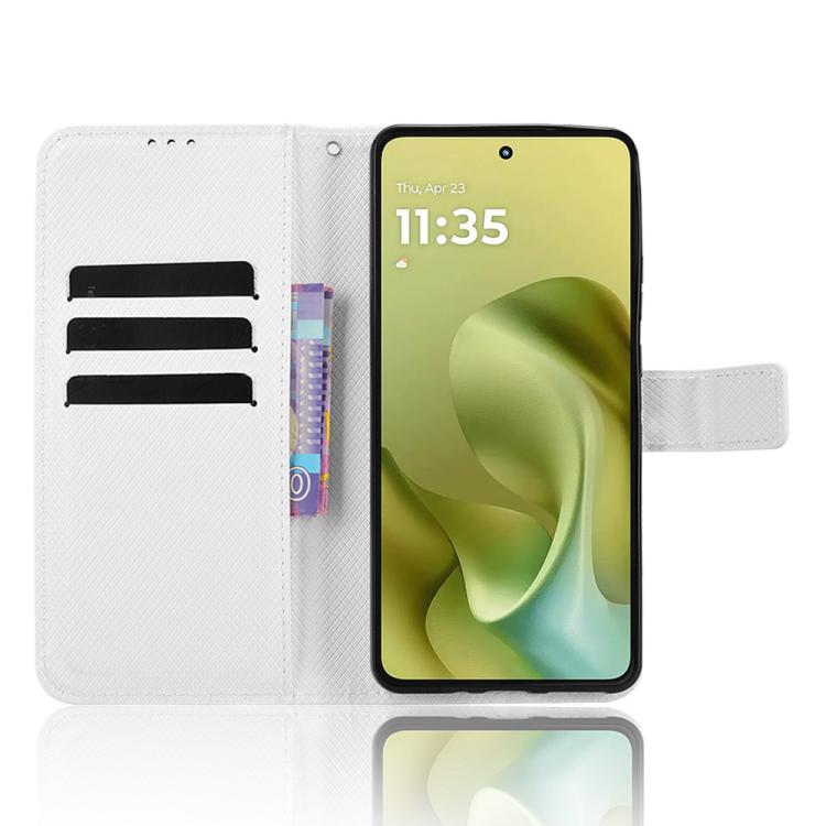 Custodia per telefono in pelle con trama a diamante, For Motorola Moto G86 Power 5G, For Motorola Moto G86 5G, For Motorola Moto G Stylus 5G 2025, For Motorola Edge 60 Fusion
