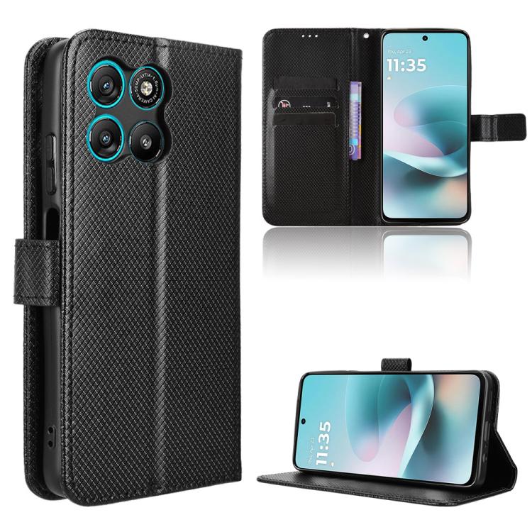Custodia per telefono in pelle con trama a diamante, For Motorola Moto X70 Air Pro / Signature 5G, For Motorola Moto G17 / G17 Power 4G, For Motorola Edge 70 Fusion 5G, For Motorola Moto G67 Power / G57 Power