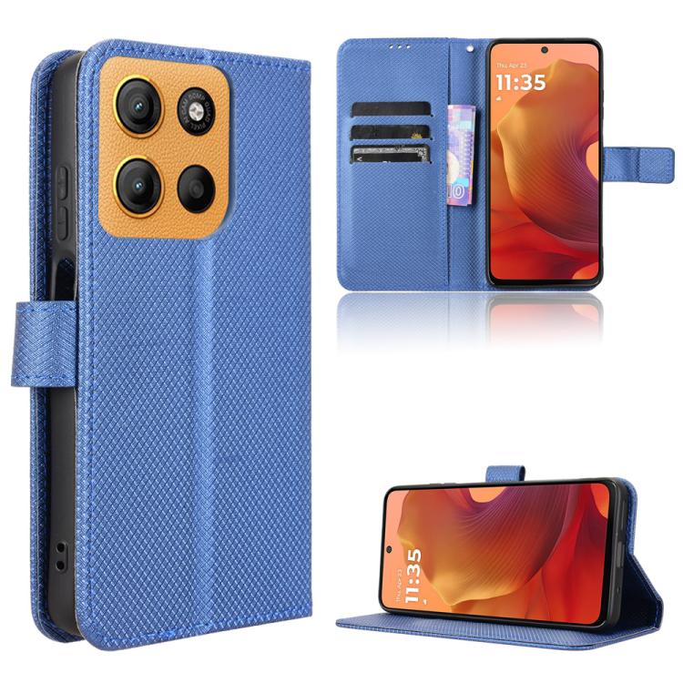 Custodia per telefono in pelle con trama a diamante, For Motorola Moto X70 Air Pro / Signature 5G, For Motorola Moto G17 / G17 Power 4G, For Motorola Edge 70 Fusion 5G, For Motorola Moto G67 Power / G57 Power