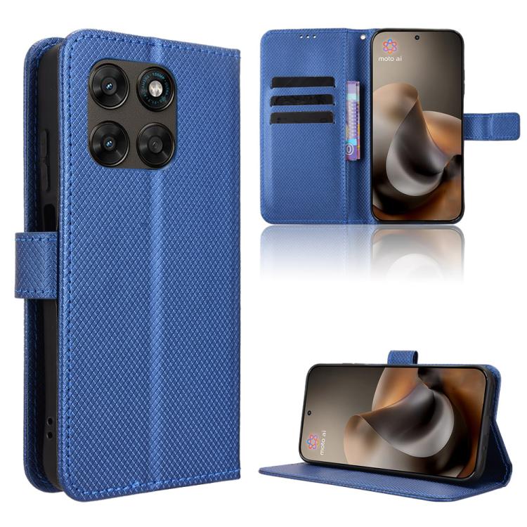 Custodia per telefono in pelle con trama a diamante, For Motorola Moto G Max / G87 / G67 / G77 5G, For Motorola Edge 5G 2026, For Motorola Moto G37 / G47 / G37 Power, For Motorola Edge 70 Pro 5G