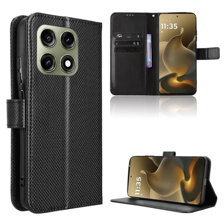 Custodia per telefono in pelle con trama a diamante, For Motorola Moto G Max / G87 / G67 / G77 5G, For Motorola Edge 5G 2026, For Motorola Moto G37 / G47 / G37 Power, For Motorola Edge 70 Pro 5G