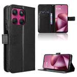 Custodia per telefono in pelle con trama a diamante, For Motorola Moto G Max / G87 / G67 / G77 5G, For Motorola Edge 5G 2026, For Motorola Moto G37 / G47 / G37 Power, For Motorola Edge 70 Pro 5G