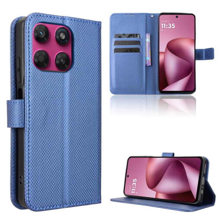 Custodia per telefono in pelle con trama a diamante, For Motorola Moto G Max / G87 / G67 / G77 5G, For Motorola Edge 5G 2026, For Motorola Moto G37 / G47 / G37 Power, For Motorola Edge 70 Pro 5G