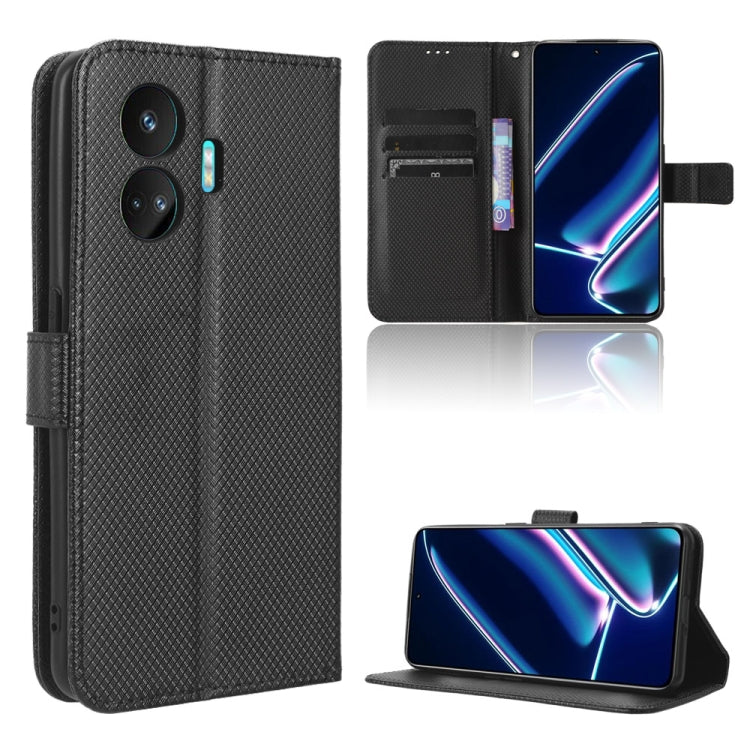 Custodia per telefono in pelle con trama a diamante, For Realme C65 4G, For Realme GT Neo5 SE