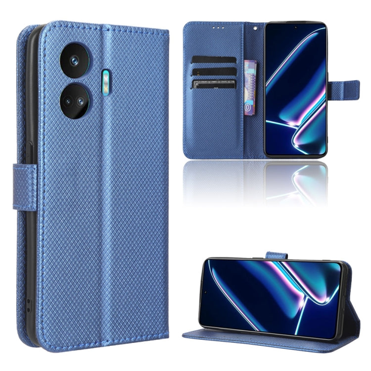 Custodia per telefono in pelle con trama a diamante, For Realme C65 4G, For Realme GT Neo5 SE