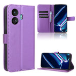 Custodia per telefono in pelle con trama a diamante, For Realme C65 4G, For Realme GT Neo5 SE