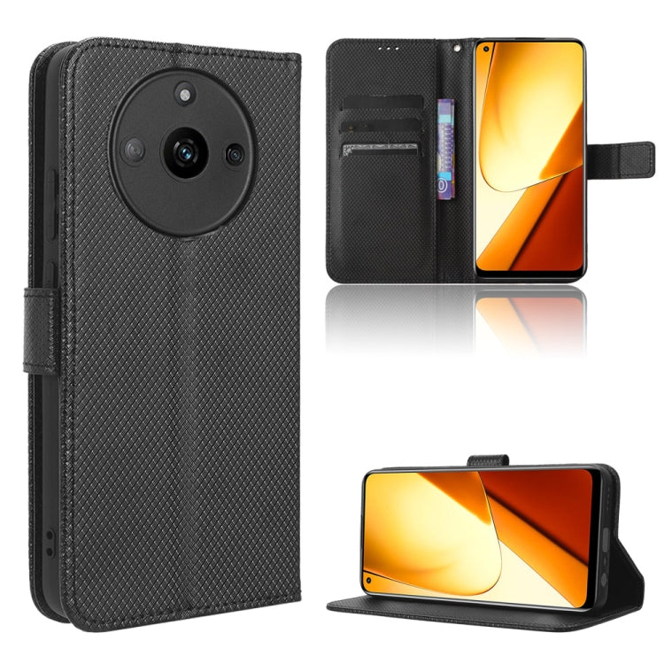 Custodia per telefono in pelle con trama a diamante, For Realme 11 5G Foreign / 11X, For Realme C53 4G / Narzo N53 4G, For Realme 11 5G, For Realme 11 Pro / 11 Pro+