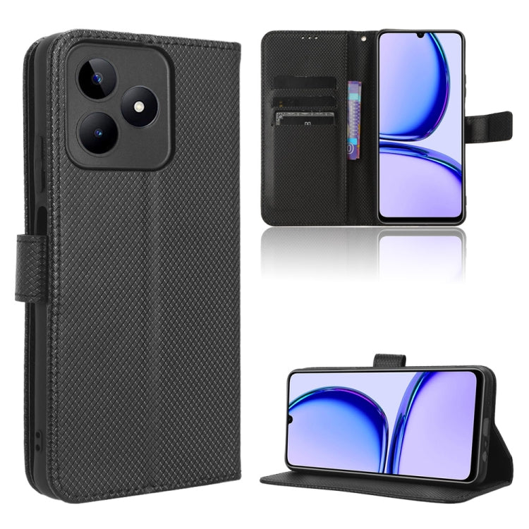 Custodia per telefono in pelle con trama a diamante, For Realme 11 5G Foreign / 11X, For Realme C53 4G / Narzo N53 4G, For Realme 11 5G, For Realme 11 Pro / 11 Pro+