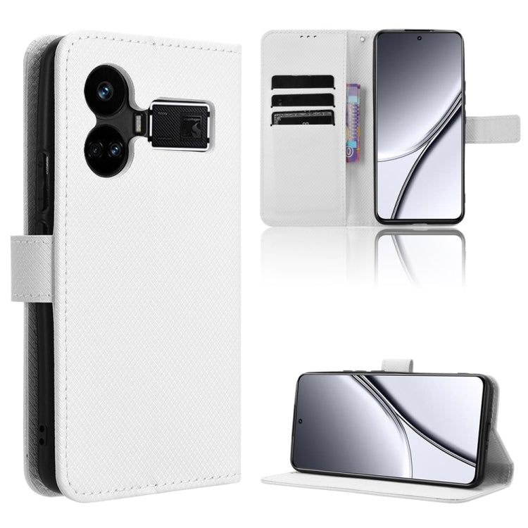 Custodia per telefono in pelle con trama a diamante, For Realme 12 Pro / 12 Pro+ 5G, For Realme C67 4G, For Realme 11 4G Foreign, For Realme GT5 5G