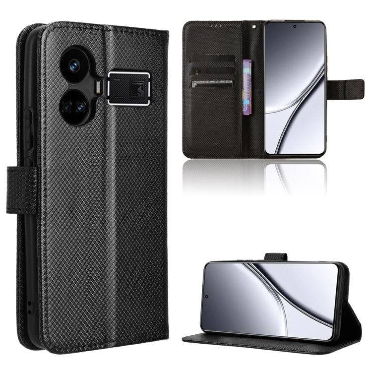 Custodia per telefono in pelle con trama a diamante, For Realme 12 Pro / 12 Pro+ 5G, For Realme C67 4G, For Realme 11 4G Foreign, For Realme GT5 5G