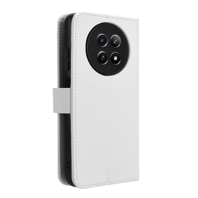 Custodia per telefono in pelle con trama a diamante, For Realme 12 5G / 12X 5G, For Realme Narzo 70 Pro 5G, For Realme 12+ 5G, For Realme Note 50 4G