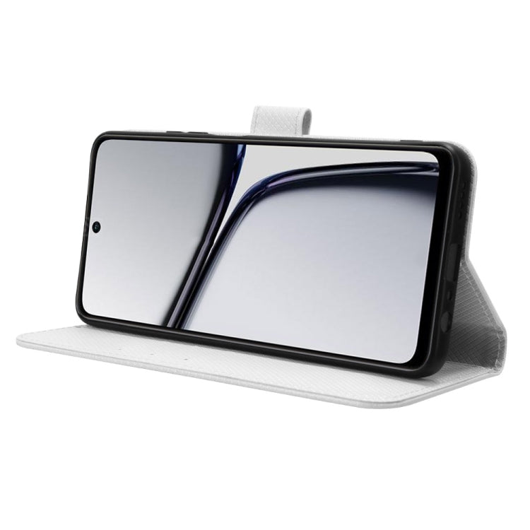 Custodia per telefono in pelle con trama a diamante, For Realme C65 4G, For Realme GT Neo5 SE