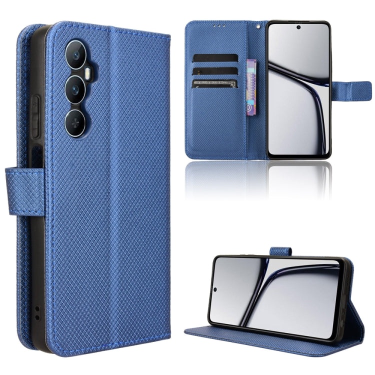 Custodia per telefono in pelle con trama a diamante, For Realme C65 4G, For Realme GT Neo5 SE