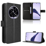 Custodia per telefono in pelle con trama a diamante, For Realme C75 4G, For Realme GT 7 Pro 5G, For Realme 13+ 5G Global, For Realme 13 Pro 5G / 13 Pro+ 5G