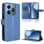 Custodia per telefono in pelle con trama a diamante, For Realme GT 6 / GT 6T / GT Neo6, For Realme C63 4G / C61 4G / Narzo N63 4G, For Realme 12 Lite 4G, For Realme GT Neo6 SE 5G