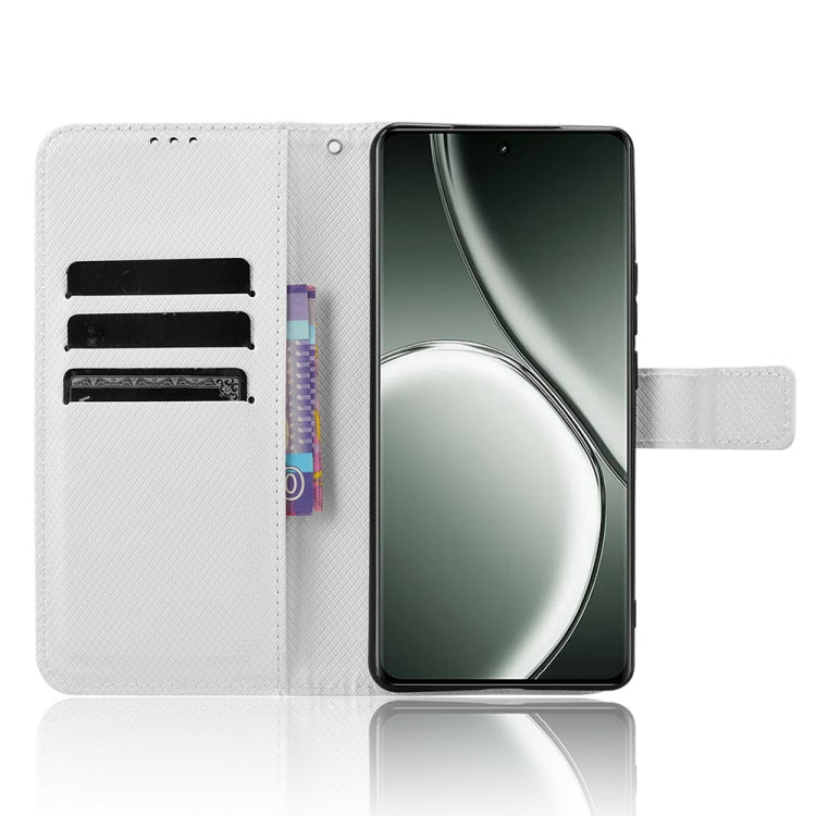 Custodia per telefono in pelle con trama a diamante, For Realme GT 6 / GT 6T / GT Neo6, For Realme C63 4G / C61 4G / Narzo N63 4G, For Realme 12 Lite 4G, For Realme GT Neo6 SE 5G