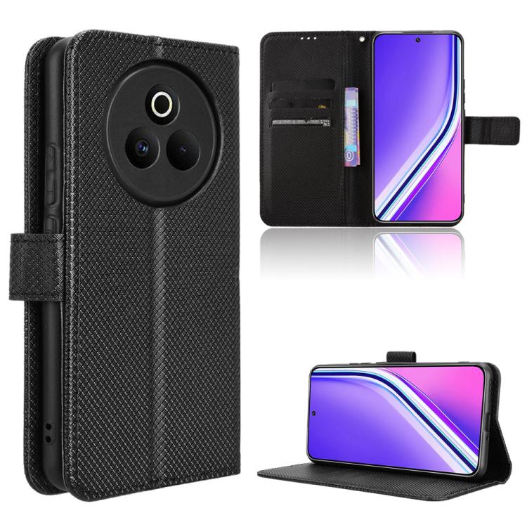 Custodia per telefono in pelle con trama a diamante, For Realme 14 Pro Lite 5G, For Realme P3 Pro 5G, For Realme 14 Pro+ 5G, For Realme 14 Pro 5G