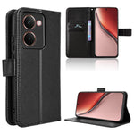 Custodia per telefono in pelle con trama a diamante, For Realme 14x 5G Malaysia / V70, For Realme 14 5G, For Realme P3 Ultra 5G, For Realme P3 5G / Neo7x 5G