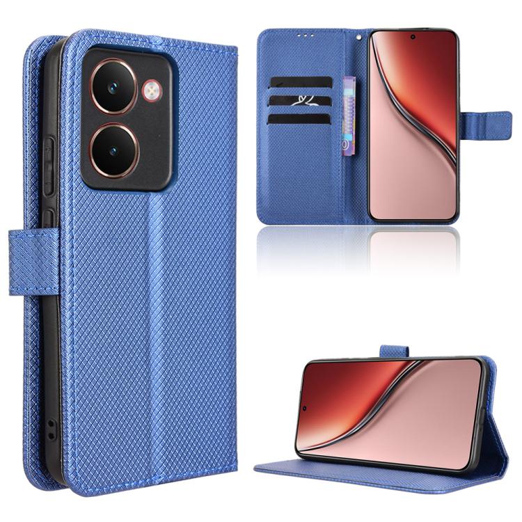 Custodia per telefono in pelle con trama a diamante, For Realme 14x 5G Malaysia / V70, For Realme 14 5G, For Realme P3 Ultra 5G, For Realme P3 5G / Neo7x 5G