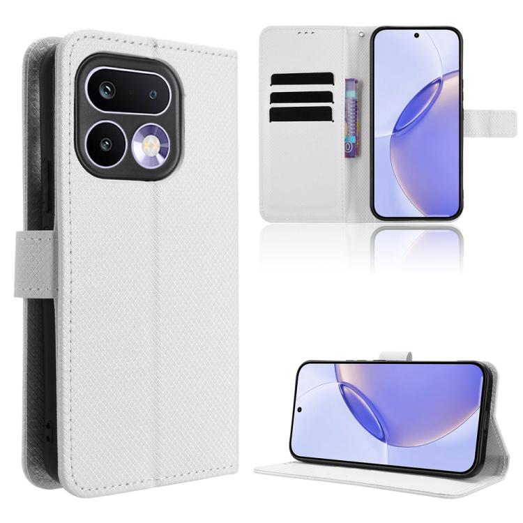 Custodia per telefono in pelle con trama a diamante, For Realme P4 Power 5G, For Realme Note 80 4G, For Realme 16 5G, For Realme 16 Pro+ 5G