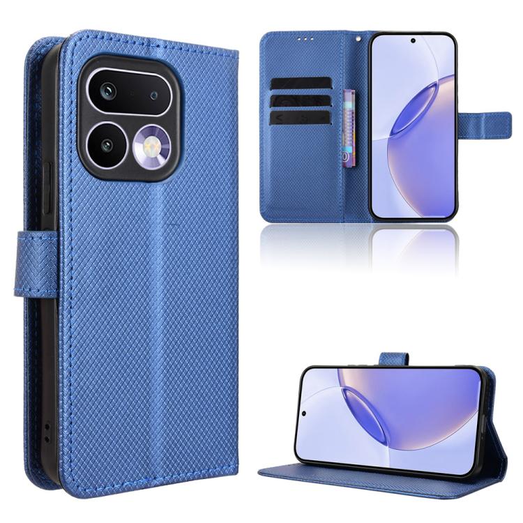 Custodia per telefono in pelle con trama a diamante, For Realme P4 Power 5G, For Realme Note 80 4G, For Realme 16 5G, For Realme 16 Pro+ 5G
