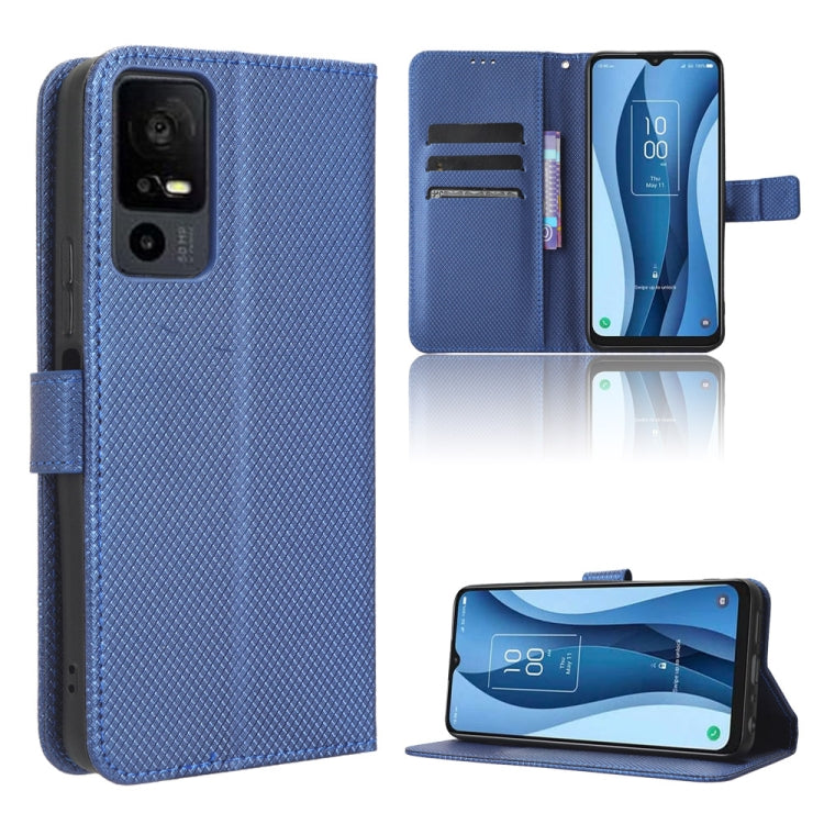 Custodia per telefono in pelle con trama a diamante, For TCL 40 NxtPaper 4G, For TCL 40 XE 5G, For TCL 40 XL, For TCL ION X
