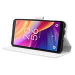 Custodia per telefono in pelle con trama a diamante, For TCL 501 4G, For TCL 505 4G, For TCL 502, For TCL 40 XE 5G /40 NxtPaper 5G