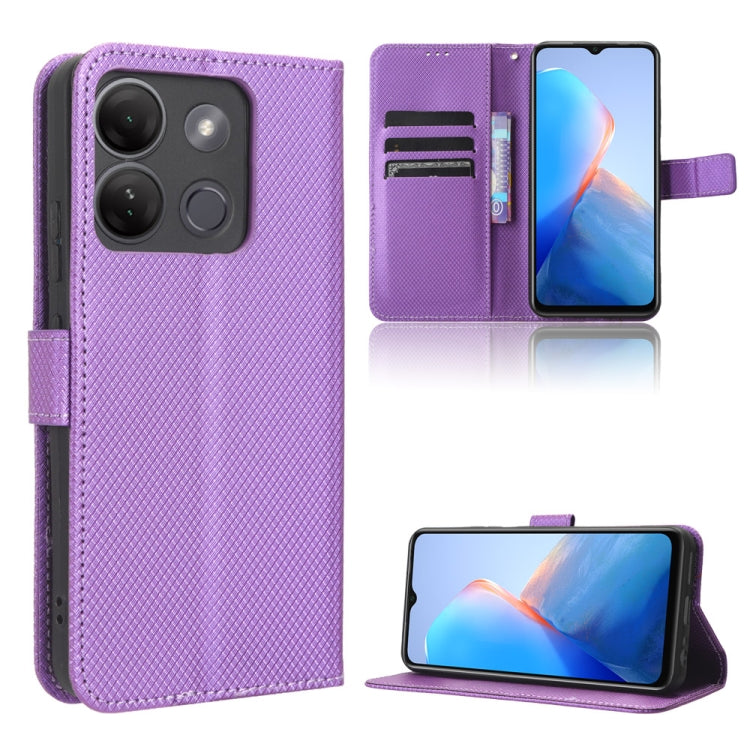 Custodia per telefono in pelle con trama a diamante, For Infinix Hot 30 5G X6832, For Infinix Smart 7 Plus, For Infinix Note 30 5G, For Infinix Smart 7 HD X6516