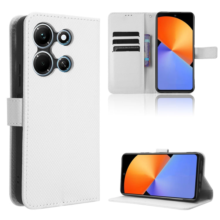 Custodia per telefono in pelle con trama a diamante, For Infinix Note 30i, For Infinix Note 30 Pro, For Infinix Note 30 4G, For Infinix Note 30 VIP