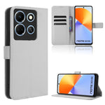 Custodia per telefono in pelle con trama a diamante, For Infinix Hot 30 5G X6832, For Infinix Smart 7 Plus, For Infinix Note 30 5G, For Infinix Smart 7 HD X6516