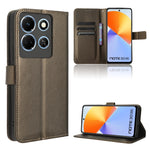 Custodia per telefono in pelle con trama a diamante, For Infinix Hot 30 5G X6832, For Infinix Smart 7 Plus, For Infinix Note 30 5G, For Infinix Smart 7 HD X6516