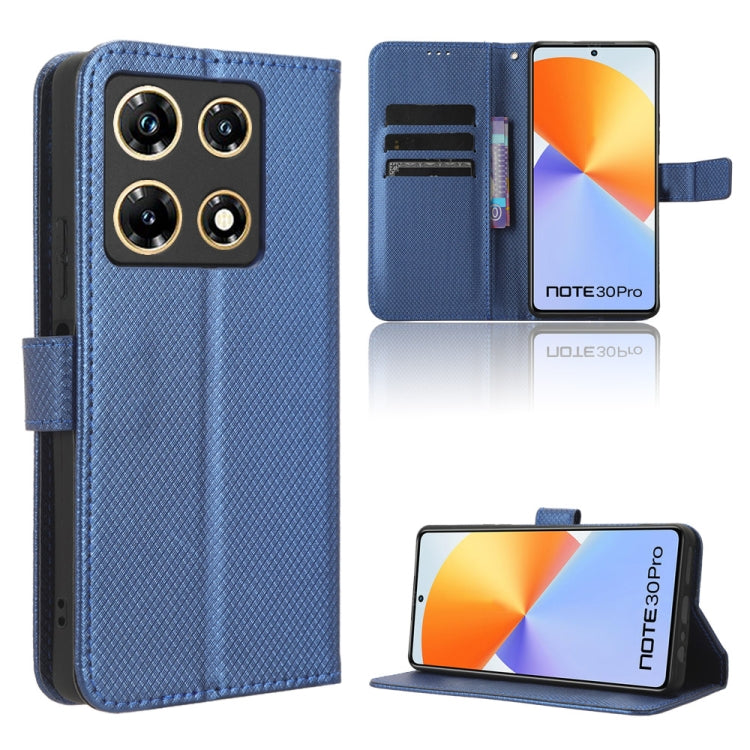 Custodia per telefono in pelle con trama a diamante, For Infinix Note 30i, For Infinix Note 30 Pro, For Infinix Note 30 4G, For Infinix Note 30 VIP