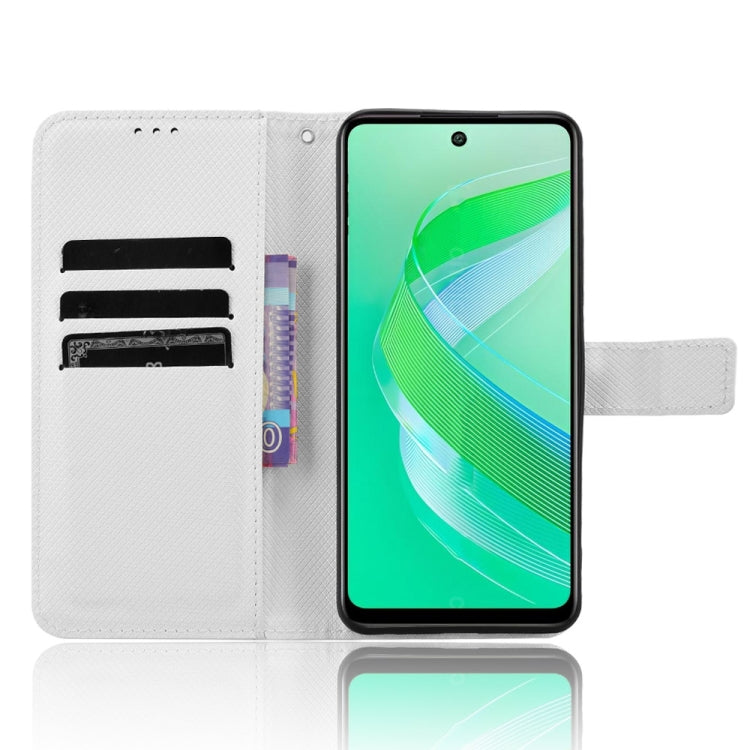 Custodia per telefono in pelle con trama a diamante, For Infinix Smart 8, For Infinix Zero 30 4G, For Infinix Zero 30 5G, For Infinix GT 10 Pro
