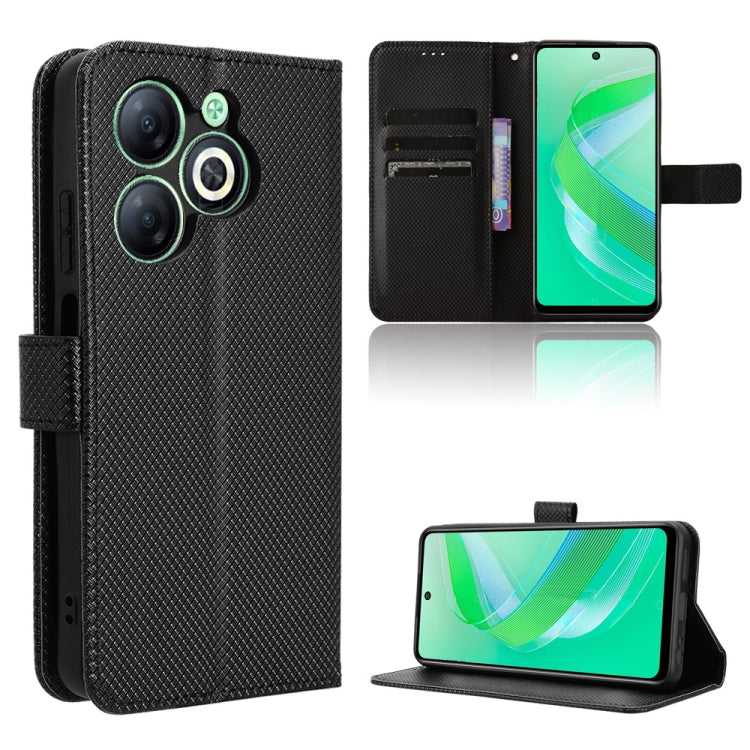 Custodia per telefono in pelle con trama a diamante, For Infinix Smart 8, For Infinix Zero 30 4G, For Infinix Zero 30 5G, For Infinix GT 10 Pro