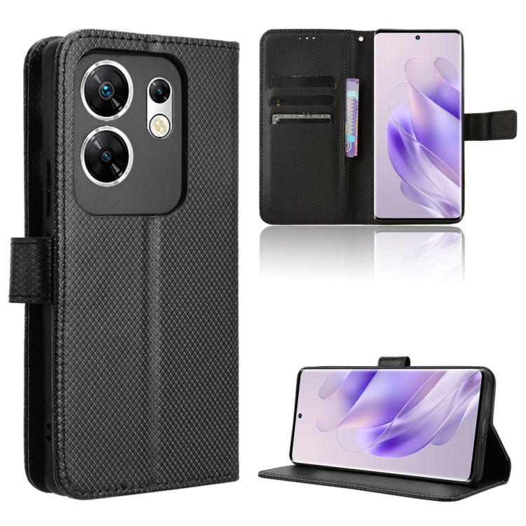 Custodia per telefono in pelle con trama a diamante, For Infinix Smart 8, For Infinix Zero 30 4G, For Infinix Zero 30 5G, For Infinix GT 10 Pro