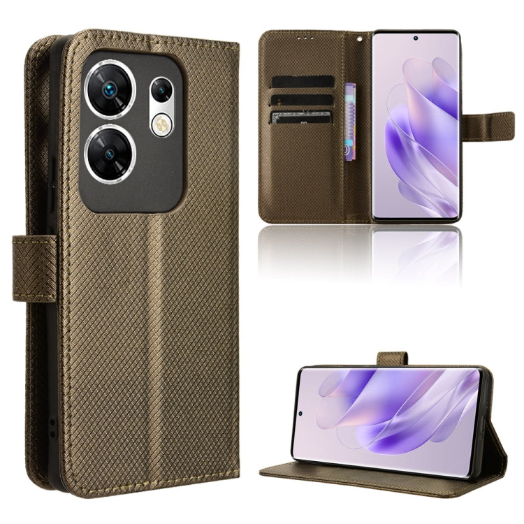 Custodia per telefono in pelle con trama a diamante, For Infinix Smart 8, For Infinix Zero 30 4G, For Infinix Zero 30 5G, For Infinix GT 10 Pro