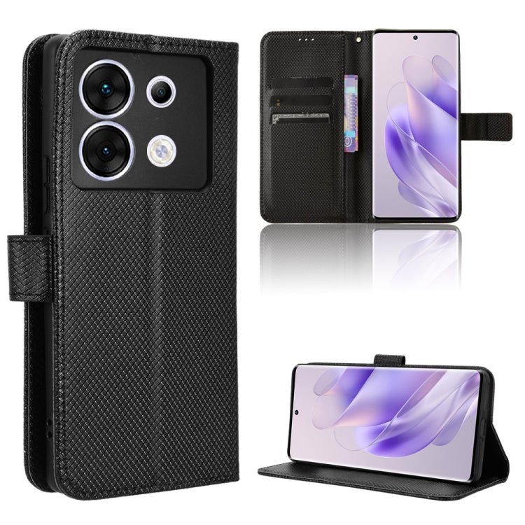 Custodia per telefono in pelle con trama a diamante, For Infinix Smart 8, For Infinix Zero 30 4G, For Infinix Zero 30 5G, For Infinix GT 10 Pro