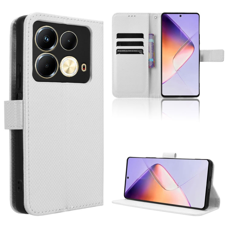 Custodia per telefono in pelle con trama a diamante, For Infinix Note 40 Pro 5G, For Infinix Note 40 4G, For Infinix Hot 40 4G, For Infinix Hot 40i 4G