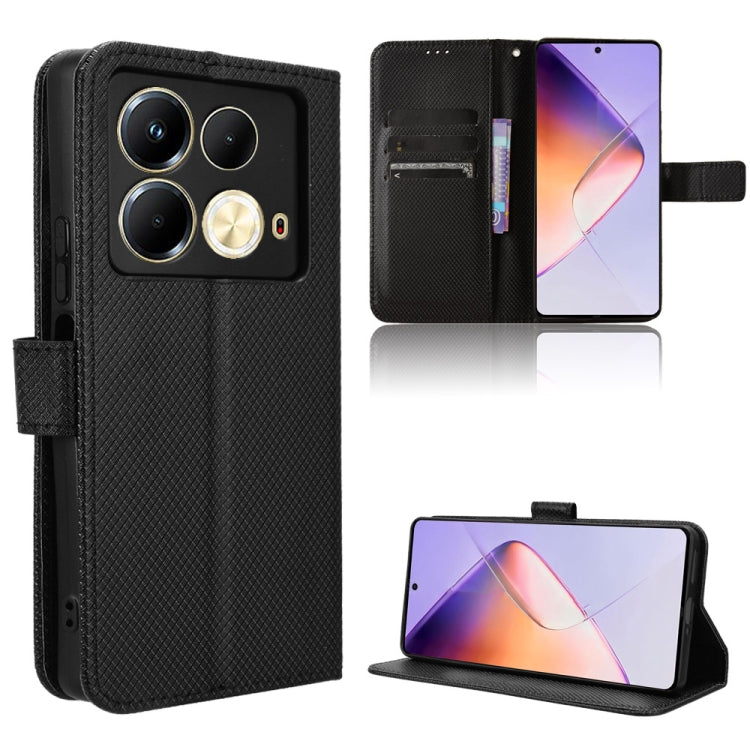 Custodia per telefono in pelle con trama a diamante, For Infinix Note 40 Pro 5G, For Infinix Note 40 4G, For Infinix Hot 40 4G, For Infinix Hot 40i 4G