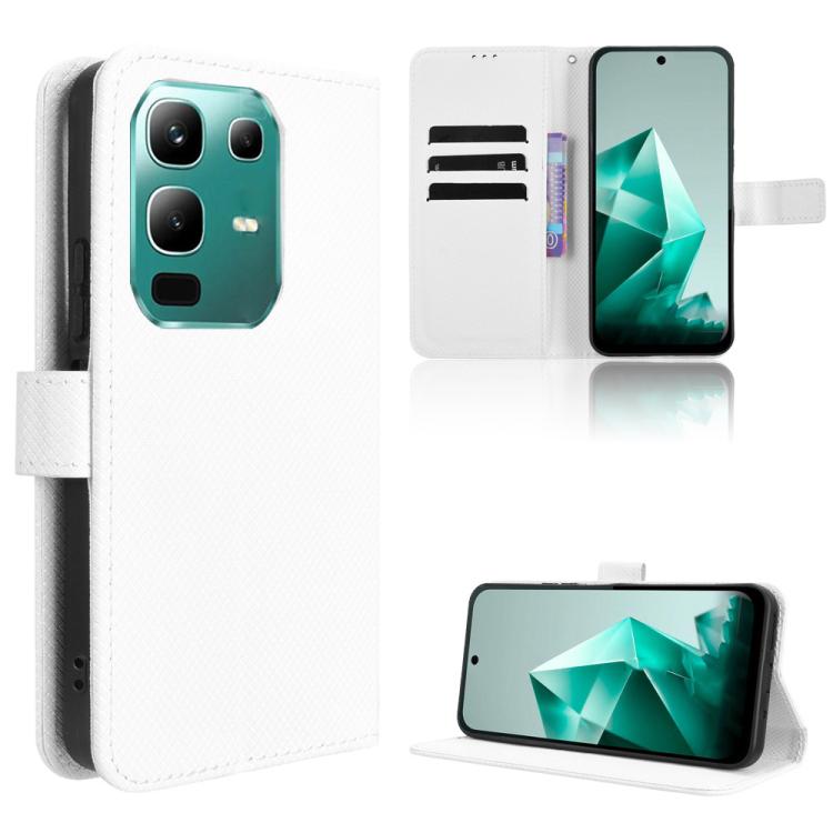 Custodia per telefono in pelle con trama a diamante, For Infinix GT 30 Pro 5G, For Infinix Note 50s 5G, For Infinix Note 50x 5G, For Infinix Note 50 Pro+