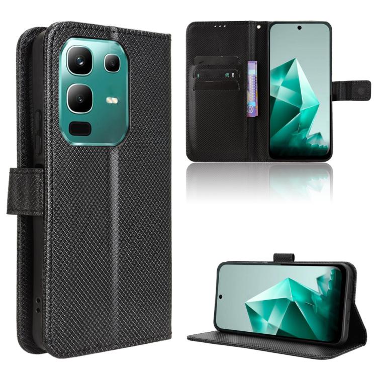Custodia per telefono in pelle con trama a diamante, For Infinix GT 30 Pro 5G, For Infinix Note 50s 5G, For Infinix Note 50x 5G, For Infinix Note 50 Pro+