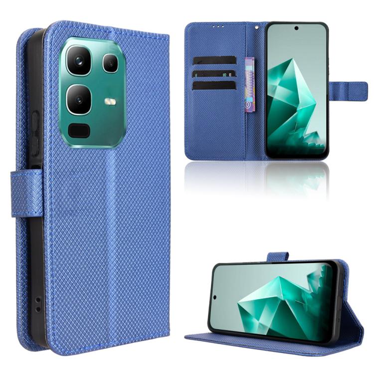 Custodia per telefono in pelle con trama a diamante, For Infinix GT 30 Pro 5G, For Infinix Note 50s 5G, For Infinix Note 50x 5G, For Infinix Note 50 Pro+